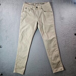 Camp David Denim Pants Men 32 x 32 Stretch‎ Zip Fly Cotton Blend Pebble